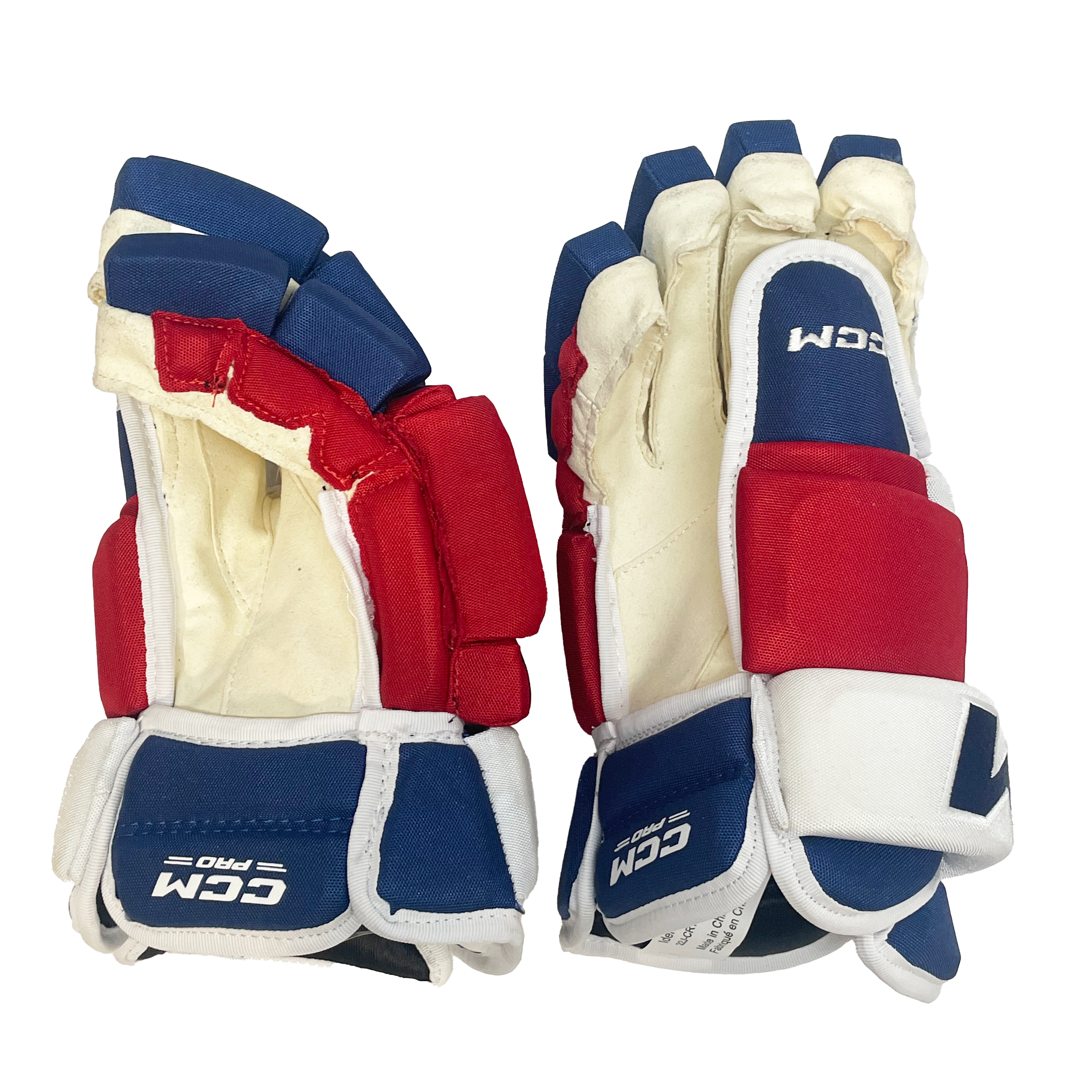 CCM HG97PP - Gant NHL Pro Stock - Jarred Tinordi (Bleu/Rouge/Blanc)